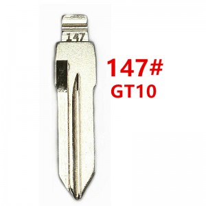 10Pcs/Lot GT10 Key Blank #147 Blank Metal Uncut Flip KD VVDI Remote Key Blade For IVECO