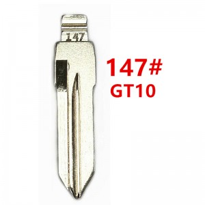 Clé télécommande GT10 vierge #147, en métal vierge, non coupée, lame de clé télécommande KD VVDI pour IVECO, 10 pièces/lot