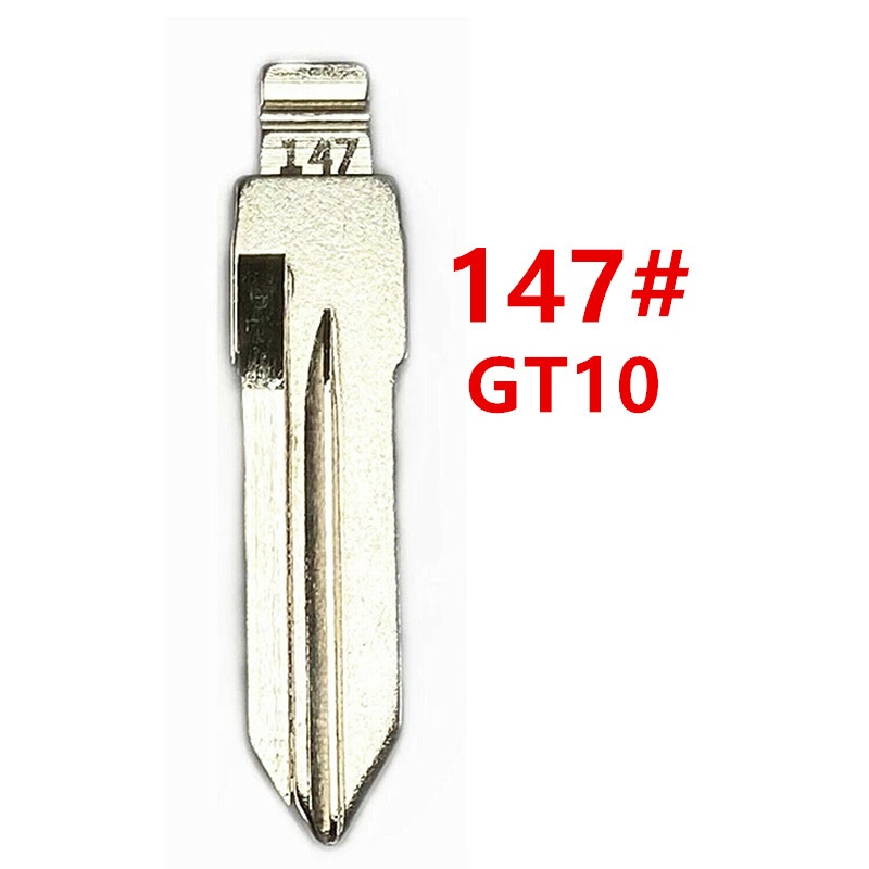 10Pcs/Lot GT10 Key Blank #147 Blank Metal Uncut Flip KD VVDI Remote Key Blade For IVECO