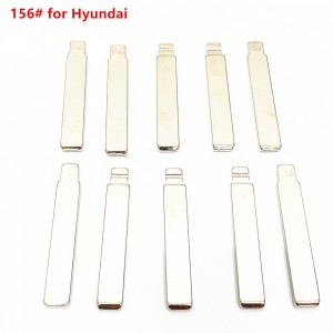 10Pcs/Lot 156# Flip Car Key Blade For Hyundai For Kia K5 KD Metal VVDI JMD Fob Replacement Uncut Blade Car Remote Key Blanks