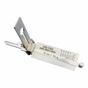 Nueva llegada Original Lishi 1646 2-en-1 Pick & Decoder para National CompX Mailbox Locks C9200 / C8700 / 1646 / 1069L