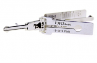 Lishi TOY43 2in1 Decoder and Pick is designed for old Toyota [8 Cut], Toyota Camry