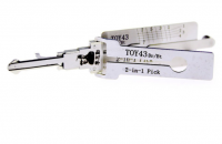 Lishi TOY43 2in1 Decoder and Pick está diseñado para el viejo Toyota [8 Cut], Toyota Camry