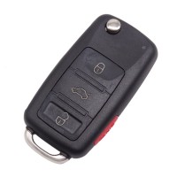 5PCS VW Touareg 3+1 button remote key blank