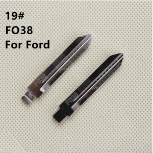 10Pcs/Lot FO38 Engraved Line Key Blade For Ford Edge F150 Kuga Lincoln Mustang Scale Shearing Teeth Cutting Key Blank 19#