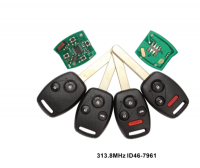 Chave remota 3PCS 2/3/4 botões 313,8 MHz com chip ID46 (7961) para controle de alarme de carro Honda CIVIC STREAM