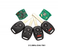 3PCS 2/3/4 Buttons  Remote Key 313.8MHz with ID46 (7961) Chip for Honda CIVIC STREAM  Car Alarm Control