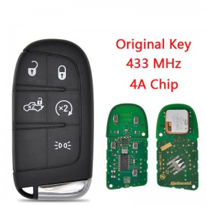 Car Remote Control Key For Fiat 500 500X 500L 2016-2021 4A Chip 433MHz M3N-40821302 Replacement Original Smart Card