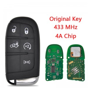 Car Remote Control Key For Fiat 500 500X 500L 2016-2021 4A Chip 433MHz M3N-40821302 Replacement Original Smart Card