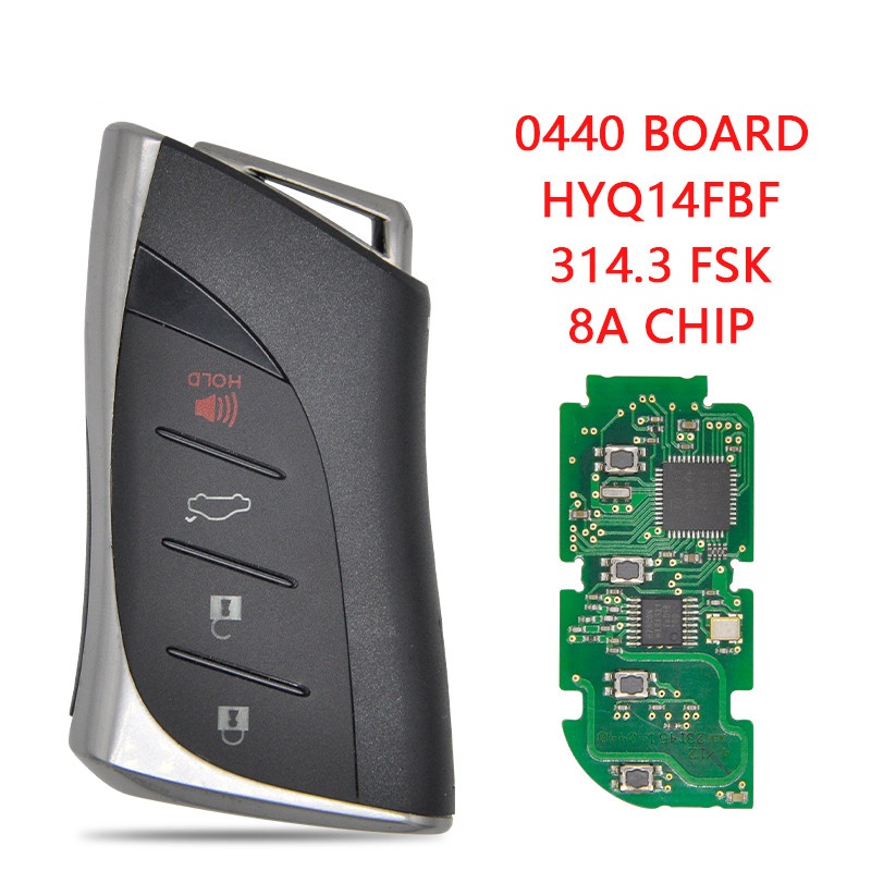 Car Remote Control Samrt Key For US Toyota EX350 LS500H 2018 2019 HYQ14FBF Board 0440 314.3FSK 8AChip Promixity Card