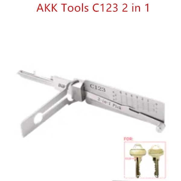 AKK Tools C123 2 in 1 Pick for Schlage Door Locks C123