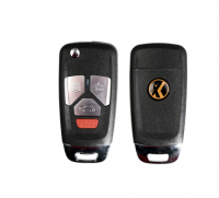 10pcs Xhorse XKAU02EN XHORSE VVDI Universal Wired Flip Remote Key 4 Buttons Audi Style
