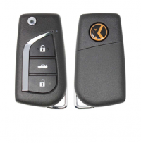 5PCS/LOT XNTO00EN Xhorse VVDI Universal Wireless Flip Remote Key 3 Buttons Toyota Type