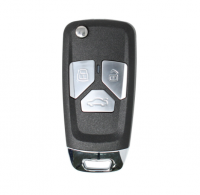 10pcs XKAU01EN XHORSE VVDI Universal Wired 3 Buttons Flip Remote Key Audi Style