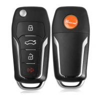 5 PÇS/LOTE ْXhorse XEFO01EN Universal Super Remote Flip Key 4 Botões Tipo Ford