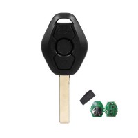 Auto key 3 button Remote Car key 315mhz 433mhz ID44 pcf7935 chip for BMW EWS E46 Systerm car key