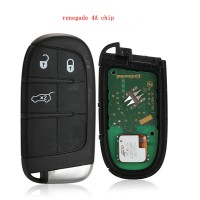 chip original JEEP renegade 4A 3 botões chave inteligente 434mhz chip pcf7953M