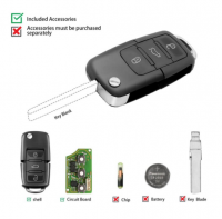 5pcs Xhorse XKB501EN Wire Remote Key 3 Button Board For B5 Type Work for VVDI2/VVDI Key Tool/MIni Key Tool/Key Tool Max