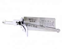 Lishi NE72 v3 2in1 Decoder and Pick is designed for PEUGEOT, CITROEN and RENAULT