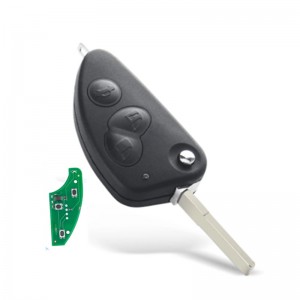 3 Buttons Car Remote Key Flip Folding Key For Alfa Romeo 147 156 166 GT with 434MHZ Chip ID48 Uncut SIP22 Blade Auto Parts