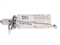 Lishi NSN11 2in1 Decoder and Pick is designed for old Nissan, Bluebird, Cedric, old Subaru