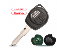 2PCS Remote Control Car Key 315/433MHz ID46 Chip For Suzuki Swift SX4 ALTO Vitara Ignis JIMNY Splash HU87 Uncut Blade