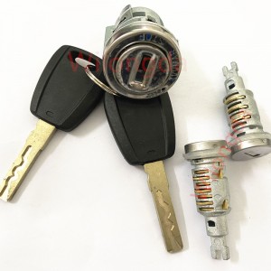 Kompletní sada zámku Fiat obsahuje zámek zapalování, zámek levých dveří, zámek pravých dveří Pro Fiat SIP22 Blade Lock Cylinder S703