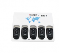 5 PCS Original KEYDIY B09-3 Chave inteligente de 3 botões KD Para KD900/KD MINI/KD-X2 Programador de chaves Série B Controle remoto