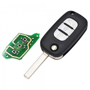3 Button Remote Key Fob 434MHz PCF7961M 4A Chip for Renault Symbol Megane 3 Captur Kadjar 2013-2017