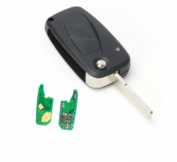 2 botão Flip Remote Key 433mhz PCF7946 chip Para fiat 500 para FIAt 500 Panda Punto Bravo chave chave do carro