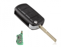 Flip Flip Remote Car Key 3 Button 315Mhz 433Mhz ID46 Chip HU101 Uncut Blade para Land Rover Discovery 3