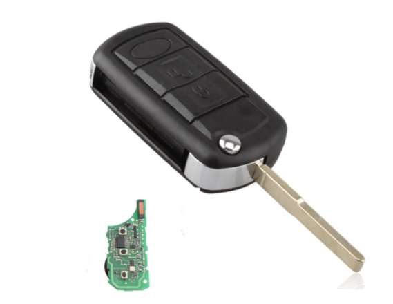 Składany zdalny kluczyk z klapką 3 przycisk 315Mhz 433Mhz ID46 Chip HU101 Uncut Blade do Land Rover Discovery 3