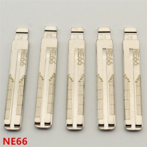 10Pcs/Lot NO.24 NE66 Engraved Line Key Blade Scale Shearing Teeth Uncut Key Blade For Volvo S601