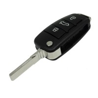 3PCS 3 Button Folding Remote Flip Car Key Case Shell Fob For Audi A2 A3 A4 A6 A6L A8 Q7 TT Key Fob Case Replacement