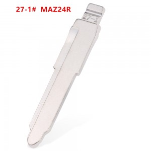10Pcs/Lot Uncut Blank Flip Remote Key Blade 27-1# MAZ20R MAZ24R Metal For Mazda for keydiy KD xhorse VVDI JMD