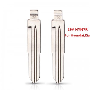 10Pcs/Lot 29# 29 HYN7R Metal Uncut Blank Flip Remote Key Blade For Keydiy KD Xhorse VVDI For Hyundai SONATA MOINCA KIA