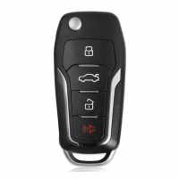 10PCS/LOT ْXhorse XEFO01EN Universal Super Remote Flip Key 4 Buttons Ford Type