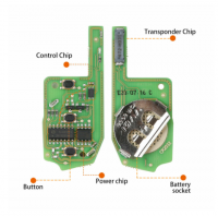 5PCS/LOT ْ3 Buttons VVDI XHORSE XEMQB1EN Super Remote Key Style with Super Chip