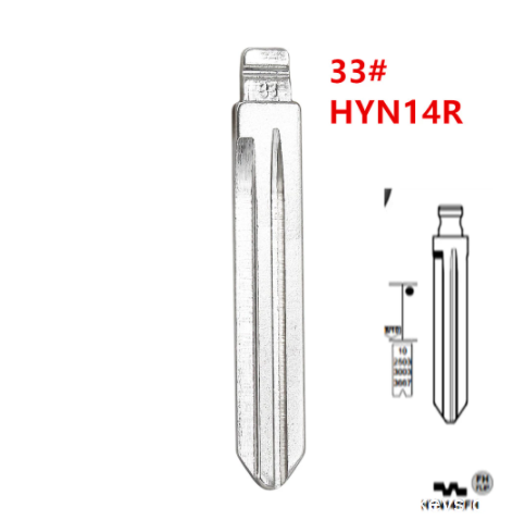 20pcs HYN14R Flip Blank key Blade 33# HYN14RFH for Hyundai Accent HYN14RFH Key Blade for KD keydiy xhorse VVDI remotes