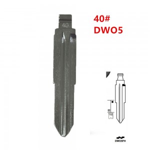 10Pcs/Lot 40# DWO5 CH1 Left Side Metal Uncut Blank Flip Remote Key Blade For Chevrolet EPICA Buick Opel For KD Xhorse VVDI