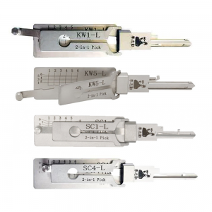 Juego residencial Lishi original recién llegado para cerraduras convencionales Kwikset y Schlage - KW1-L/KW5-L/SC1-L/SC4-L