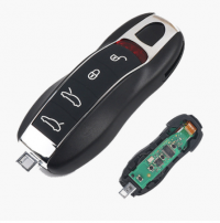 Cartão chave do carro com controle remoto de 3 botões para Porsche Cayenne Palamela 315/433/434 mhz id49 chip