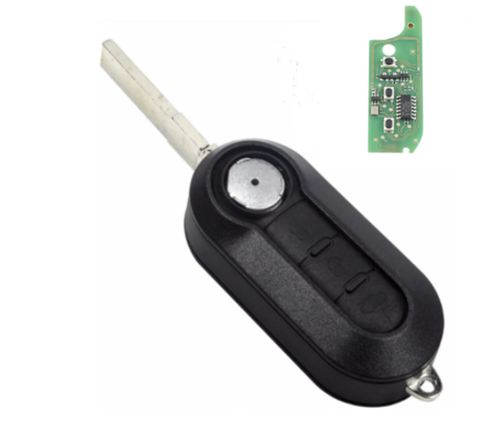 3 Button Car Remote Key For Fiat 500 Punto Ducato Stilo Panda Grande 2010-2017 SIP22 blade 433Mhz ID46 PCF7946 Chip