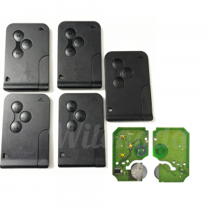ID46 PCF7947 Chip For Renault Clio Logan Megane 2 Scenic II Remote Key 3 Buttons 433Mhz Smart Card Emergency Insert