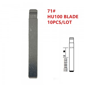 10Pcs/Lot 71# HU100 Metal Uncut Blank Flip Remote Key Blade For Opel Chevrolet,Buick For Keydiy KD Xhorse VVDI JMD Key Blank