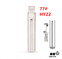 20pcs Uncut Metal NO. 77 77# HY22 TOY40 TOY48 for Hyundai Kia Lexus Toyota Key Blade for KD keydiy xhorse VVDI remotes universal