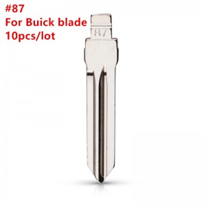 10Pcs/Lot  Metal #87 KD VVDI Blade For Buick LaCrosse Remote Key Blade For KD VVDI Flip Remote NO.87 Blade Locksmith Tool