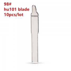 10Pcs/Lot  #98 HU101 original Blank Metal Uncut Flip Remote Key Blade For Ford Focus