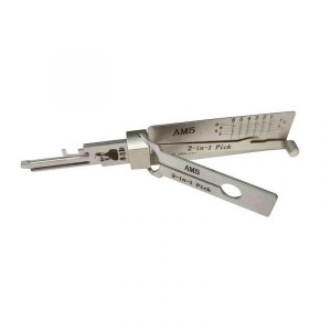 Nueva llegada Original Lishi AM5 2-en-1 Selección y decodificador para candados de bloqueo americano Keyway