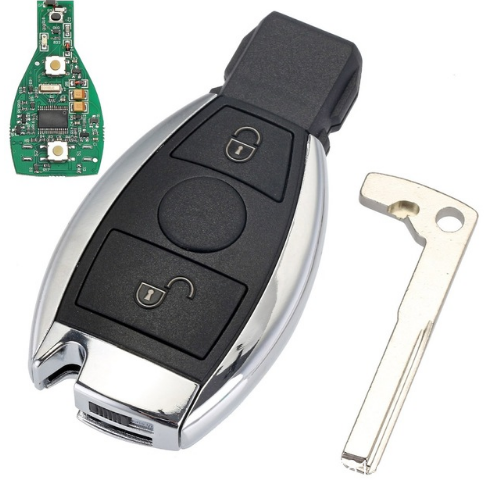 3pcs 2 Buttons Remote Car Key For Mercedes Benz year 2000+ NEC&BGA Control 433MHz /315mhz